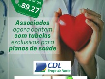 CDL de Brao do norte firma parceria em Sade