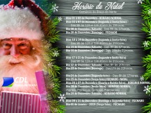 Confira aqui o horrio de Natal em BN